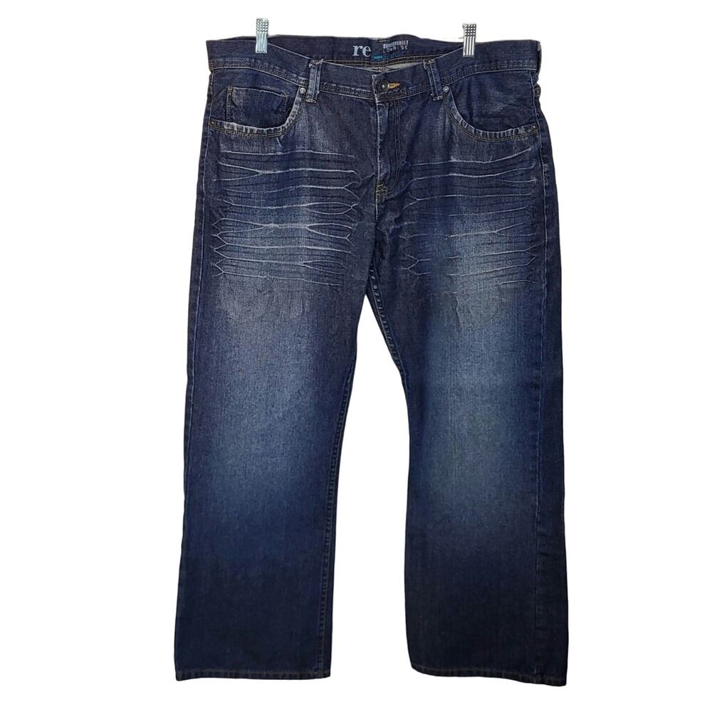Woolworths Re_ Denim Low Rise Bootcut Dark Wash Straight Leg Jeans Size 38"x30"